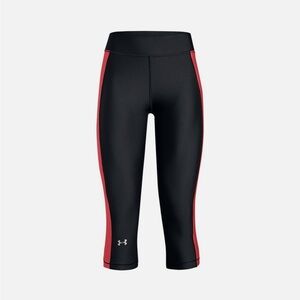 Under Armour Fitted Coral & Black Capris